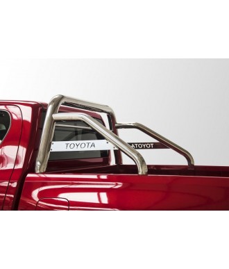 ROLL BAR-TOYOTA-HI-LUX-EXTRA-CABINE-2016-AUJOURD'HUI DOUBLE BARRES INOX 76mm