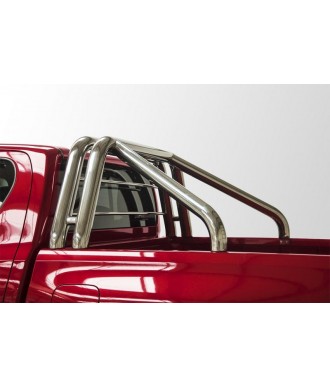 ROLL BAR-TOYOTA-HI-LUX-EXTRA-CABINE-2016-AUJOURD'HUI   DOUBLE BARRES -INOX 76mm