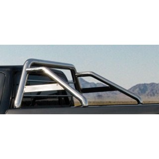 ROLL BAR-VOLKSWAGEN-AMAROK-DOUBLE-CABINE-2010-AUJOURD'HUI-DOUBLE BARRES  INOX 76mm