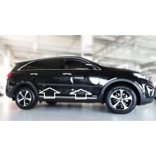 Baguettes de porte-KIA-SORENTO-2015-AUJOURD'HUI ABS NOIR