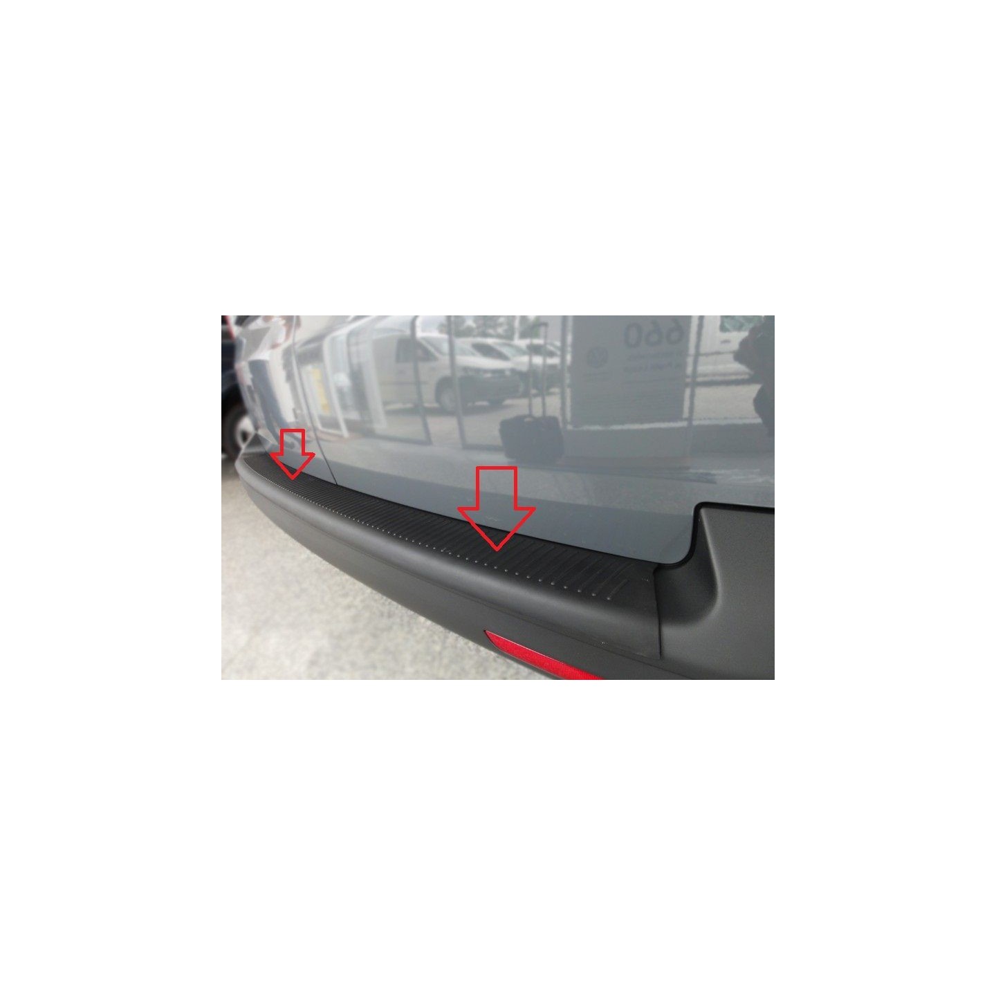 Protection Seuil de Pare-chocs Arriére Pour VW Transporter T6.1 2019-2021 Alu - Auto