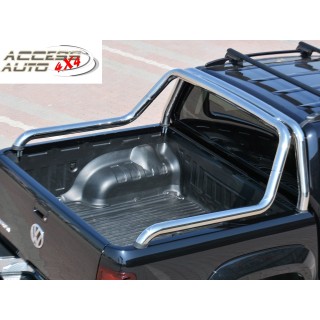 ROLL BAR VOLKSWAGEN-AMAROK-2010-AUJOURD'HUI DOUBLE BARRES INOX 76mm