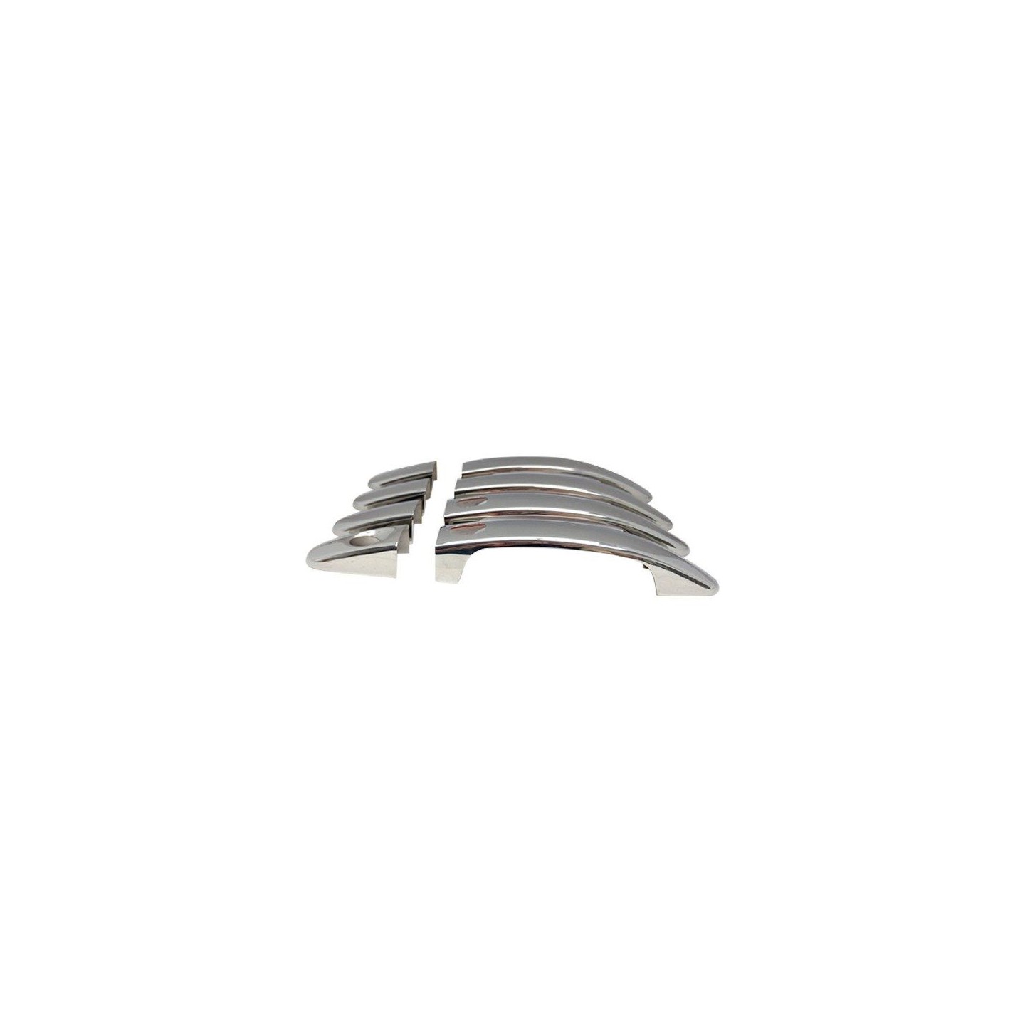 2 Poignées De Porte Chromées Pour Camions MAN TGX TGS - Acier Inoxydable Poli Miroir