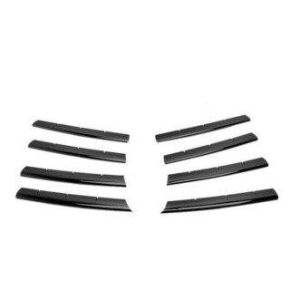 Element grille calandre-VOLKSWAGEN-T5-2003-2010-INOX NOIR ANODISE 8 PIECES