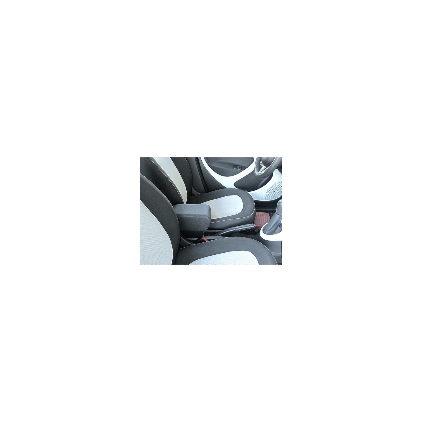 Accoudoir Central Cuir Pour Smart Fortwo/Forfour 453 (2014+) - Avec étagère Pliante, Neuf, Noir