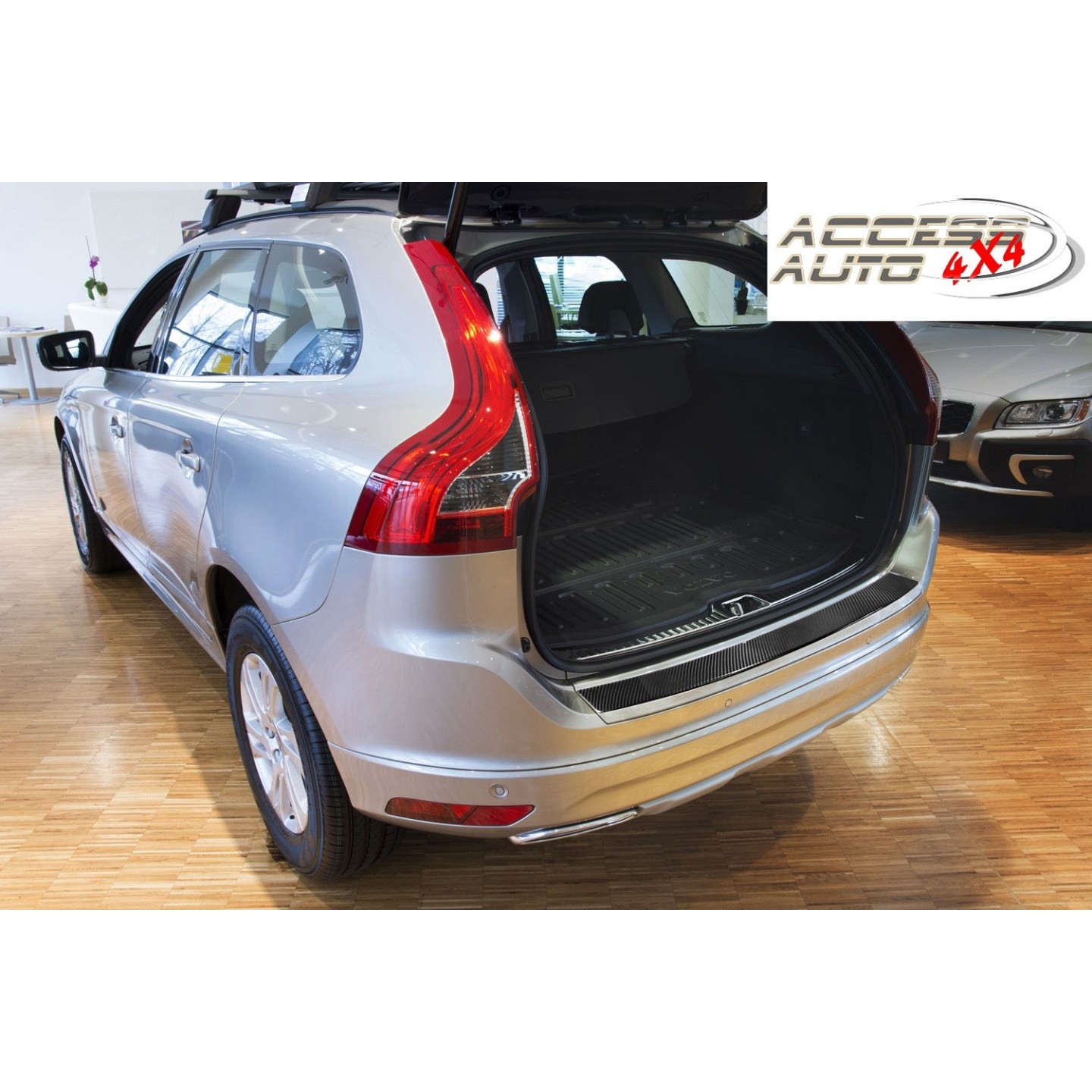 Seuil De Coffre Inox Pour Volvo XC60 (13-) Avec Nervures
