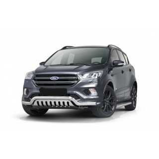 PARE BUFFLE-FORD-KUGA-2017-2019- HOMOLOGUE INOX - PROTECTION BASSE - PLAQUE