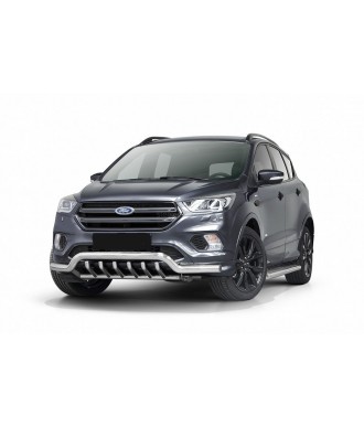 PARE BUFFLE-FORD-KUGA-2017-2019- HOMOLOGUE INOX - PROTECTION BASSE - GRILLE