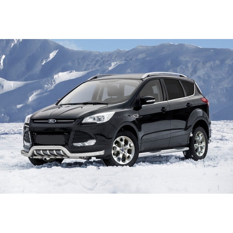 PARE BUFFLE-FORD-KUGA-2013-2016-HOMOLOGUE INOX - PROTECTION BASSE - GRILLE