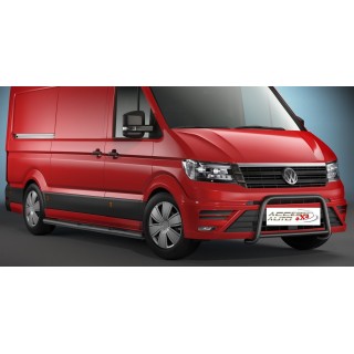 PARE BUFFLE-VOLKSWAGEN-CRAFTER-2017-AUJOURD'HUI- HOMOLOGUE INOX NOIR 