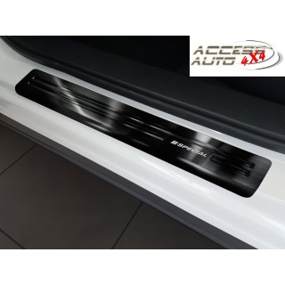 Seuils de porte-SEAT-ATECA-2016-AUJOURD'HUI-INOX NOIR 4 PIECES