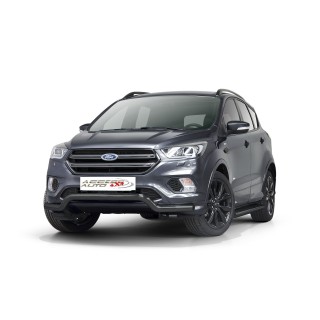 PARE BUFFLE-FORD-KUGA-2017-2019- HOMOLOGUE INOX NOIR - PROTECTION BASSE