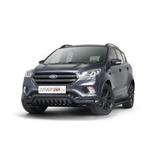 PARE BUFFLE-FORD-KUGA-2017-2019- HOMOLOGUE INOX NOIR - PROTECTON BASSE