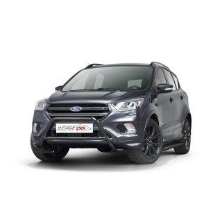 PARE BUFFLE-FORD-KUGA-2017-2019- HOMOLOGUE INOX NOIR - BARRE DE RENFORT