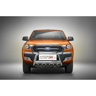 PARE BUFFLE-FORD-RANGER-2015-2018 HOMOLOGUE INOX NOIR - GRILLE