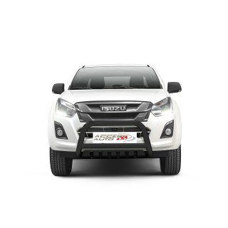 PARE BUFFLE-ISUZU-D-MAX-2017-2020- INOX NOIR  - PLAQUE