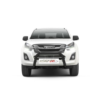 PARE BUFFLE-ISUZU-D-MAX-2017-2020- HOMOLOGUE INOX NOIR  70mm