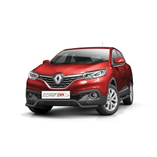 PARE BUFFLE-RENAULT-KADJAR-2015-AUJOURD'HUI- HOMOLOGUE INOX NOIR - PROTECTION BASSE 1