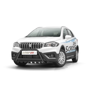 PARE BUFFLE-SUZUKI-SX-4-S-CROSS-2016-AUJOURD'HUI- HOMOLOGUE INOX NOIR - PLAQUE