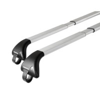 Farad - Barres De Toit Aérodynamiques Aluminium Noir Pour PEUGEOT 407 SW (2004-2010) - Charge 100 Kg