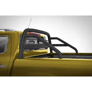 ROLL BAR-MERCEDES-CLASSE-X-2017-AUJOURD'HUI INOX NOIR DOUBLE BARRES