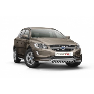 PARE BUFFLE-VOLVO-XC-60-2014-2017 HOMOLOGUE INOX - PROTECTION BASSE