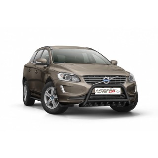 PARE BUFFLE VOLVO XC 60 2014 2017 HOMOLOGUE INOX NOIR   GRILLE - Access Auto 4x4