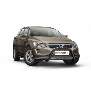 PARE BUFFLE VOLVO XC 60 2014 2017 HOMOLOGUE INOX NOIR   60mm - Access Auto 4x4