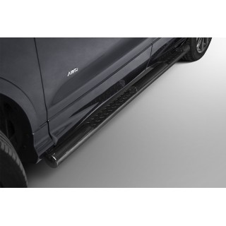 Marche pieds-VOLVO-XC-60-2014-2017-INOX NOIR PR01  76mm