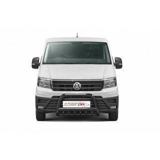 PARE BUFFLE VOLKSWAGEN CRAFTER 2017 AUJOURD'HUI HOMOLOGUE INOX NOIR  GRILLE - Access Auto 4x4