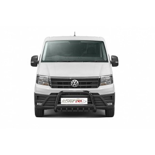 PARE BUFFLE VOLKSWAGEN CRAFTER 2017 AUJOURD'HUI HOMOLOGUE INOX NOIR  GRILLE