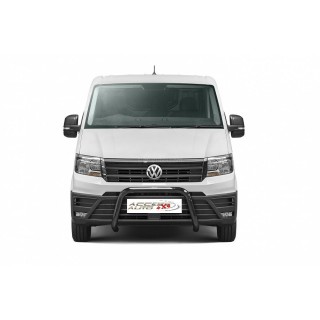 PARE BUFFLE VOLKSWAGEN CRAFTER 2017 AUJOURD'HUI  HOMOLOGUE INOX NOIR   70mm - Access Auto 4x4