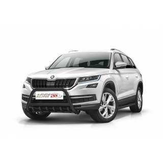 PARE BUFFLE-SKODA-KODIAQ-2017-AUJOURD'HUI- HOMOLOGUE NOIR - GRILLE