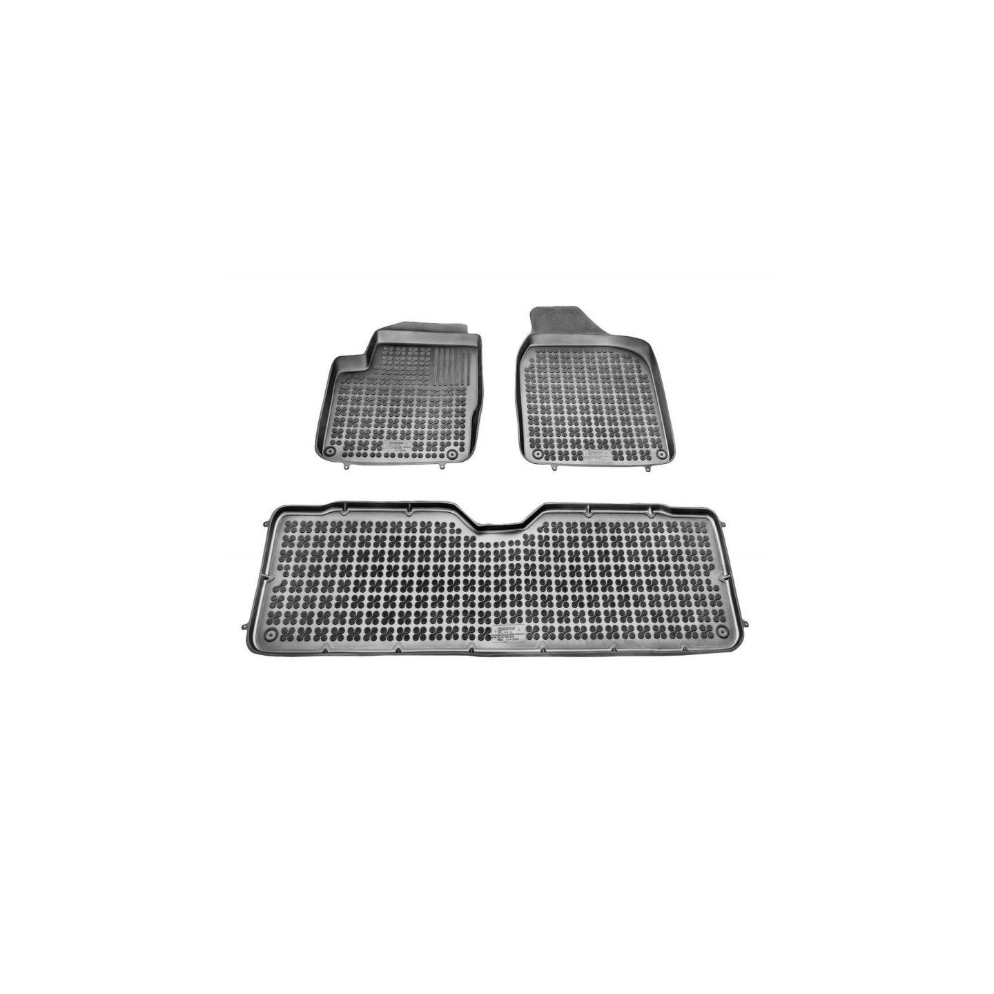Tapis De Sol Caoutchouc Pour Ford Galaxy I (1995-2006) - Noir - Lot De 4 Pièces - Neuf