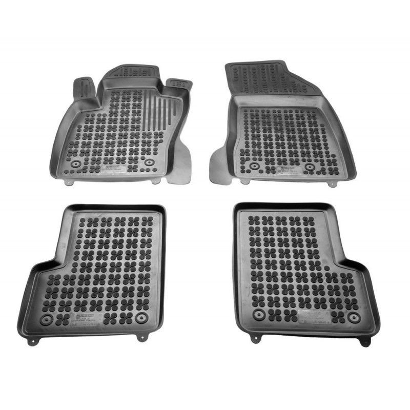 OMAC Tapis de sol en caoutchouc pour Jeep Renegade 2014-2023 Noir Premium