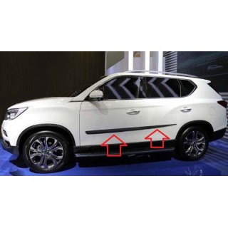 Baguettes de porte-SSANGYONG-REXTON-2018-AUJOURD'HUI ABS NOIR