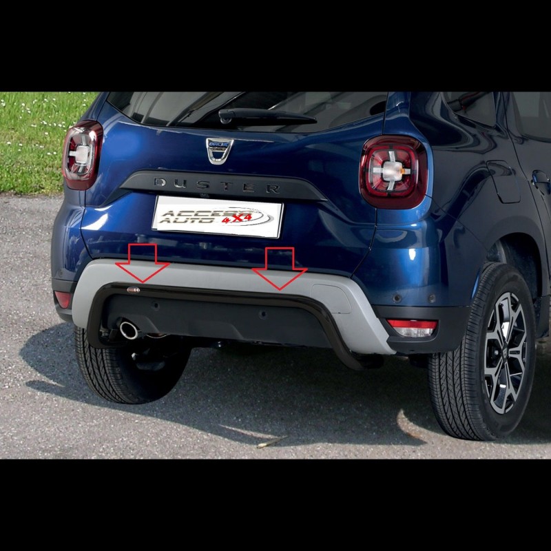 Protection ARRIERE DACIA DUSTER 2018-2022 INOX NOIR