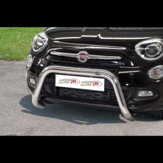 PARE BUFFLE FIAT 500-X-2015-AUJOURD'HUI - HOMOLOGUE INOX  60mm