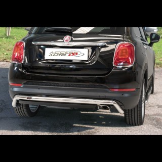 Protection ARRIERE FIAT 500 X 2015 2018 INOX ANGLES 50mm - Access Auto 4x4