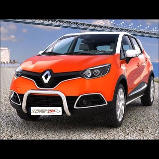 PARE BUFFLE-RENAULT-CAPTUR-2013-2019 HOMOLOGUE INOX 60mm