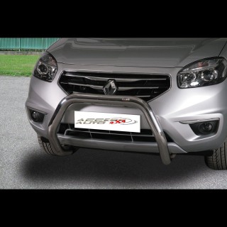 PARE BUFFLE-RENAULT-KOLEOS-2011-2016 HOMOLOGUE INOX 76 mm