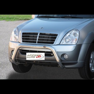 PARE BUFFLE-SSANGYONG-REXTON-2006-2012 HOMOLOGUE INOX 76mm