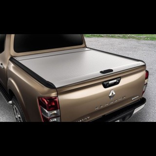 COUVRE BENNE RENAULT ALASKAN DOUBLE CABINE 2017 AUJOURD'HUI  ALUMINIUM RIDEAU COULISSANT GRIS mountain top