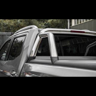 ROLL-BAR-NISSAN-NAVARA-NP-300-DOUBLE CABINE-2016-AUJOURD'HUI CHROME MOUNTAIN TOP