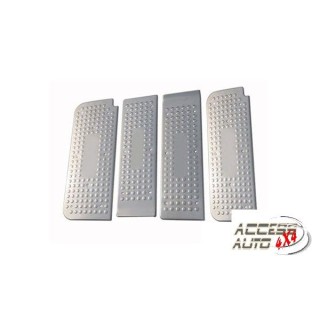 seuil de porte-RENAULT-TRAFIC-2001-2014-INOX 4 PIECES