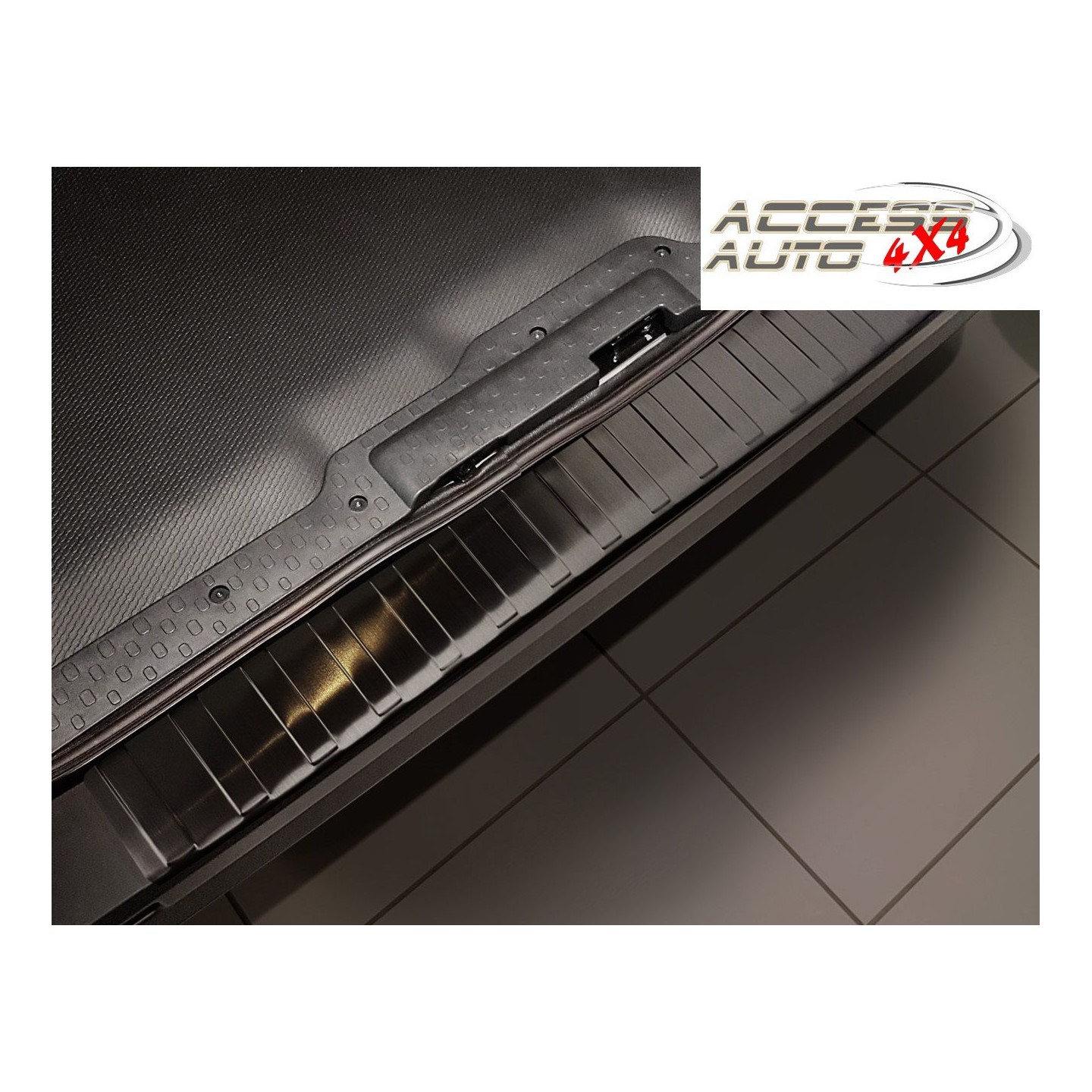 tuning-art L251 Protection de seuil de Coffre pour Opel Mokka 2012-2016 Anthracite, Acier INOX