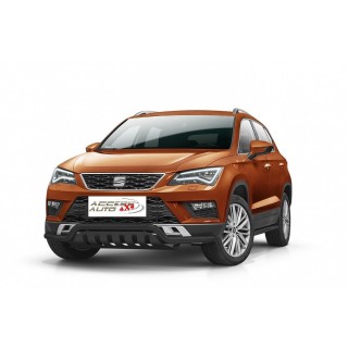 PARE BUFFLE SEAT-ATECA-2016-AUJOURD'HUI-HOMOLOGUE INOX Protection Basse-Plaque