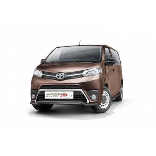 Pare Buffle-TOYOTA-PROACE-2016 AUJOURD'HUI HOMOLOGUE INOX NOIR Protection Basse