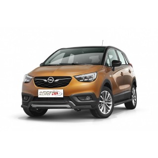 PARE BUFFLE-OPEL-CROSSLAND-X 2017 AUJOURD'HUI HOMOLOGUE INOX NOIR Protection Basse