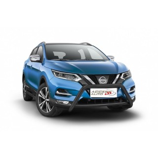 PARE BUFFLE-NISSAN-QASHQAI-2017-AUJOURD'HUI-HOMOLOGUE INOX NOIR 